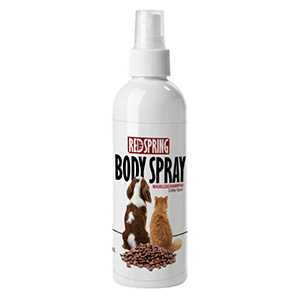 اسپری شامپو خشک سگ و گربه رد اسپرینگ RED SPRING Body Spray رایحه قهوه حجم 150ml