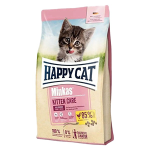غذا خشک بچه گربه هپی کت مینکاس کیتن Happy Cat Minkas Kitten طعم ماکیان وزن 10 کیلوگرم