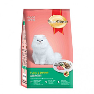 غذا خشک گربه اسمارت هارت smart heart ماهی و میگو وزن 7 کیلوگرم