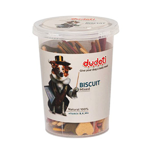 تشویقی سگ دودوتی dudoti بیسکوئیت طعم میکس وزن 150 گرم