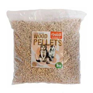 وودپلت بستر بهداشتی جوندگان و گربه و پرندگان دودوتی dudoti wood pellets وزن 5 کیلوگرم