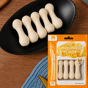 تشویقی دنتال سگ اوگو Orgo Milk Cheese طعم پنیر وزن 90 گرم