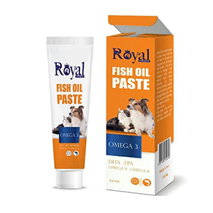 خمیر روغن ماهی سگ و گربه رویال کوکو royal coco حجم 100ml