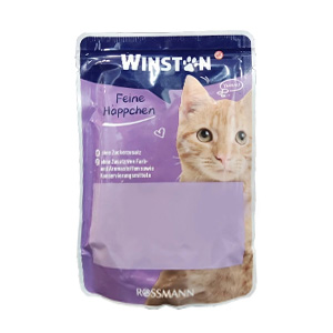 پوچ گربه وینستون winston طعم بوقلمون در عصاره ماکیان بافت تکه ای وزن 100 گرم