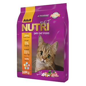 غذا خشک گربه بالغ نوتری پت Nutri Pet وزن 10 کیلوگرم