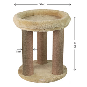 اسکرچر و جای خواب گربه کدیپک Kedipek مدل فندق ارتفاع 60cm