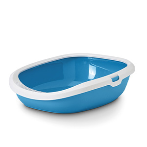 توالت و ظرف خاک لبه دار گربه ساویک گیزمو Savic Gizmo Medium Blue سایز متوسط رنگ آبی