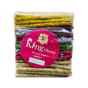 تشویقی سگ مانچی کینگ چوی King Chewy Munchy Stick بسته 100 عددی