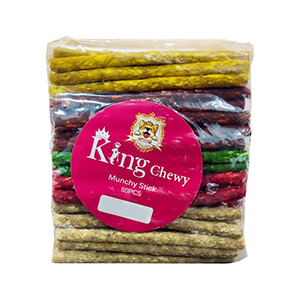 تشویقی سگ مانچی کینگ چوی King Chewy Munchy Stick بسته 50 عددی