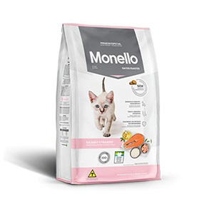 غذا خشک بچه گربه مونلو کیتن Monello kitten طعم ماهی سالمون و مرغ وزن 15 کیلوگرم