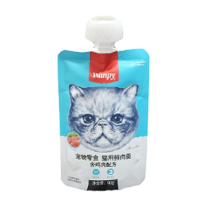 پودینگ گربه ونپی wanpy طعم مرغ چینی نویس وزن 90 گرم