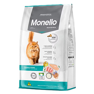 غذا خشک گربه بالغ مونلو هیربال Monello Hairball طعم مرغ و ماهی وزن 15 کیلوگرم