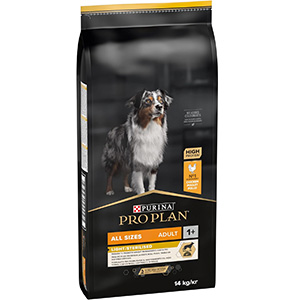 غذا خشک سگ پروپلن عقیم شده و کنترل وزن Proplan Light Sterilised طعم مرغ وزن 14 کیلوگرم