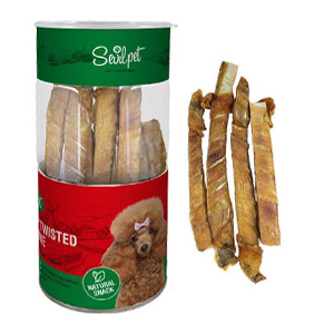 تشویقی سگ سویل پت sevilpet استخوان کوچک با دورپیچ اسکالپ بسته 4 عددی