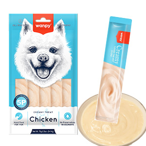بستنی سگ و گربه ونپی wanpy chicken طعم مرغ تعداد 1 عدد
