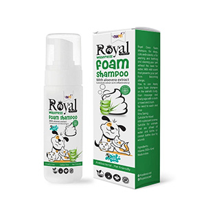 شامپو فومی سگ و گربه و جوندگان رویال کوکو royal coco حجم 150ml