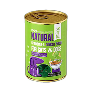 کنسرو سگ و گربه رویال کوکو Royal Coco Grandma's Chicken Soup سوپ مرغ مامان بزرگ بافت نچرال وزن 380 گرم