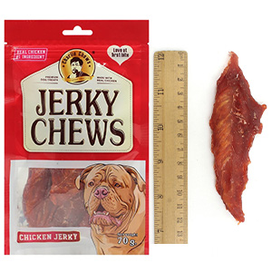تشویقی سگ جرکی چوز JERKY CHEWS طعم مرغ وزن 70 گرم
