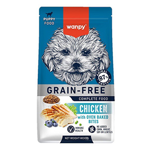 غذا خشک سگ پاپی ونپی wanpy puppy طعم مرغ وزن 12 کیلوگرم