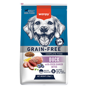 غذا خشک سگ بالغ ونپی wanpy طعم اردک وزن 12 کیلوگرم