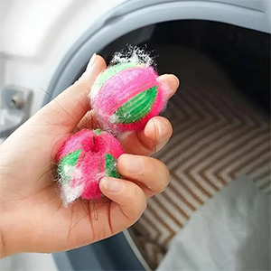 پرزگیر توپی ماشین لباسشویی washing ball بسته 6 عددی