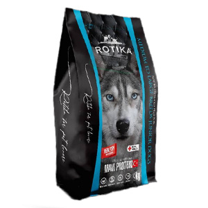 غذا خشک سگ جونیور نژاد متوسط و بزرگ روتیکا Rotika Medium To Large Junior طعم مرغ و گوشت وزن 10 کیلوگرم