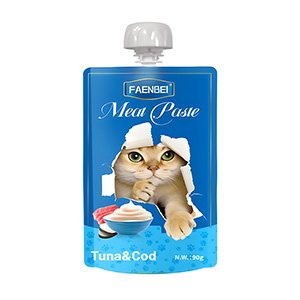 پودینگ گربه فنبی FAENBEI Tuna & Codfish طعم ماهی تن و کاد وزن 90 گرم