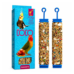 خوراک تکمیلی و تشویقی دوقلو طوطی و پرندگان کوچک میوه و عسل کوکو coco وزن 60 گرم ( 30*2 )