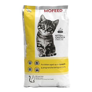 غذا خشک بچه گربه مفید کیتن mofeed kitten وزن 1/5 کیلوگرم