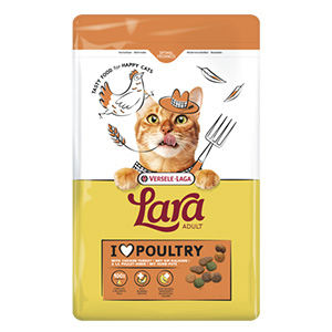 غذا خشک گربه لارا Lara Poultry طعم ماکیان وزن 7 کیلوگرم