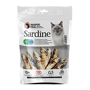 تشویقی گربه هاپومیل ماهی ساردین Hapoomeal Sardines وزن 30 گرم