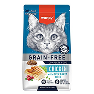 غذا خشک گربه بالغ ونپی طعم مرغ wanpy adult chicken وزن 1.5 کیلوگرم