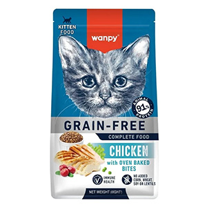 غذا خشک بچه گربه ونپی کیتن طعم مرغ wanpy kitten chicken وزن 8 کیلوگرم