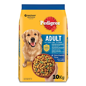 غذا خشک سگ بالغ پدیگری طعم مرغ و سبزیجات Pedigree Adult Chicken & Vegetables وزن 10 کیلوگرم