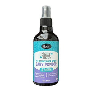 اسپری گره باز کن سگ و گربه اندی endi با رایحه پودر بچه وزن 250ml