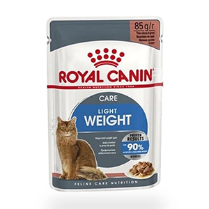 پوچ گربه رویال کنین royal canin مدل light weight وزن 85 گرم