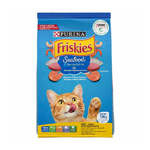 غذا خشک گربه فریسکیز friskies دریایی وزن 1 کیلوگرم