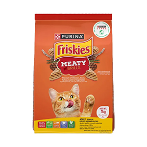 غذا خشک گربه فریسکیز friskies میکس وزن 1 کیلوگرم