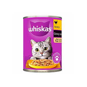 کنسرو گربه ویسکاس Whiskas طعم مرغ وزن 400 گرم