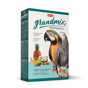 غذای کامل طوطی سانان بزرگ پادوان padovan grandmix وزن 600 گرم